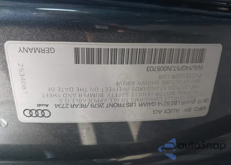 2018 Audi S5 Premium Plus из США, поврежденный, VIN WAUY4GF57JN005703
